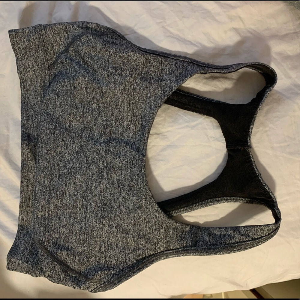 grey victoria secret sports bra